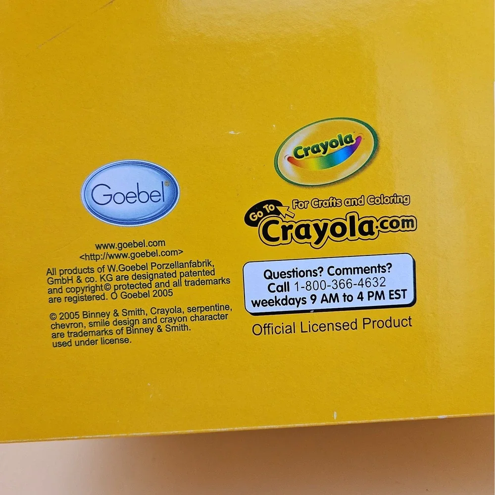 Crayola Goebel Bookends Binney & Smith Vintage 2005 Brand New NOS Crayons